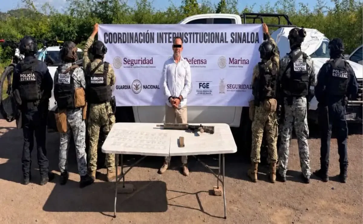 La detención de José Luis “N” se enmarca en operativos en contra de la delincuencia organizada en Sinaloa.