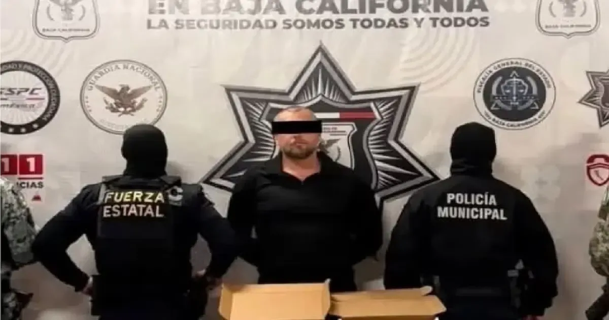 La captura se dio durante un operativo de seguridad en Baja California.