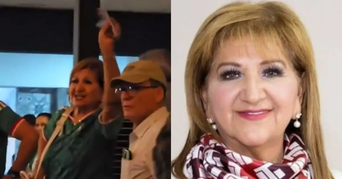 El rechazo del público se intensificó mientras la legisladora miraba un partido de fútbol.