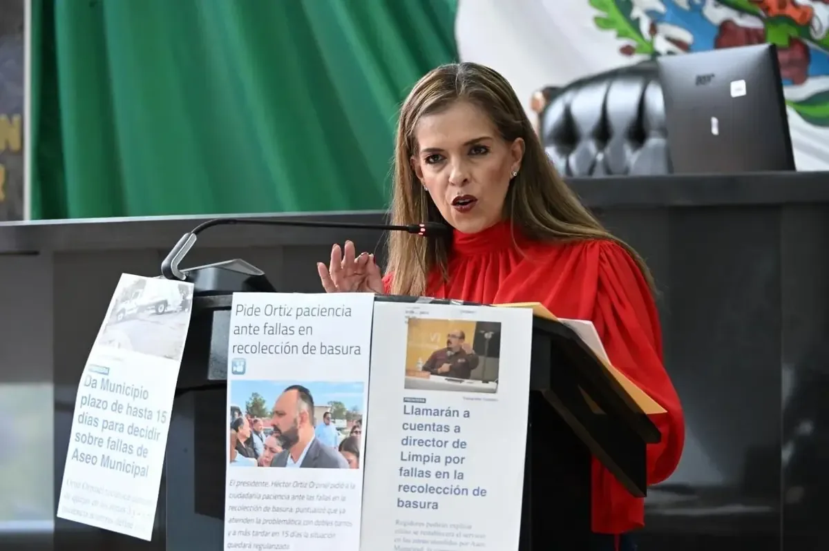 La diputada llama a transparentar recursos y aplicar sanciones ante la ineficiencia en recolección.
