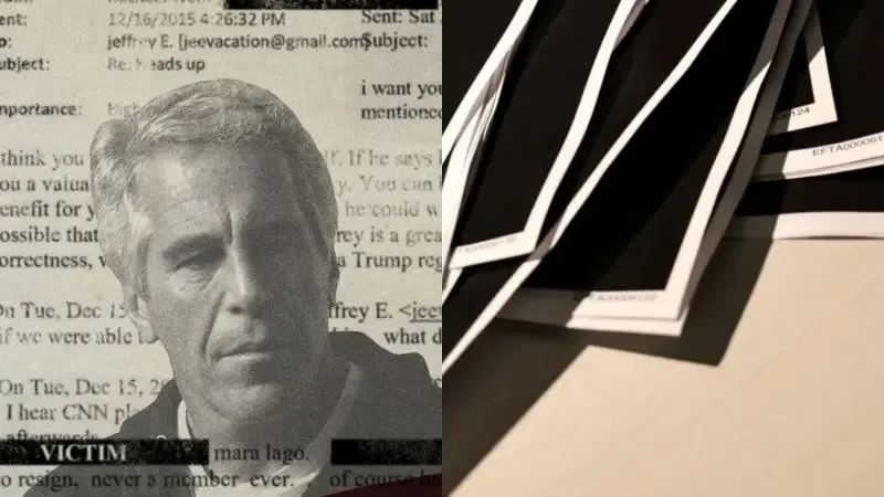 Documentos del Departamento de Justicia sobre Jeffrey Epstein, revelando nuevos detalles.