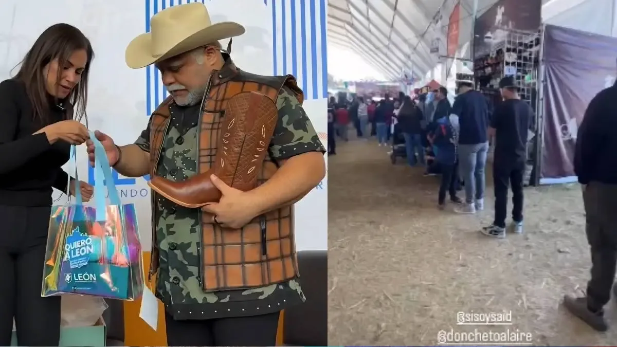 Don Cheto interactúa con sus seguidores en la Feria de León 2026.