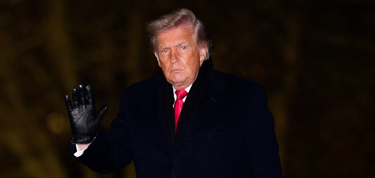 Donald Trump durante su discurso de investidura el 20 de enero de 2025.