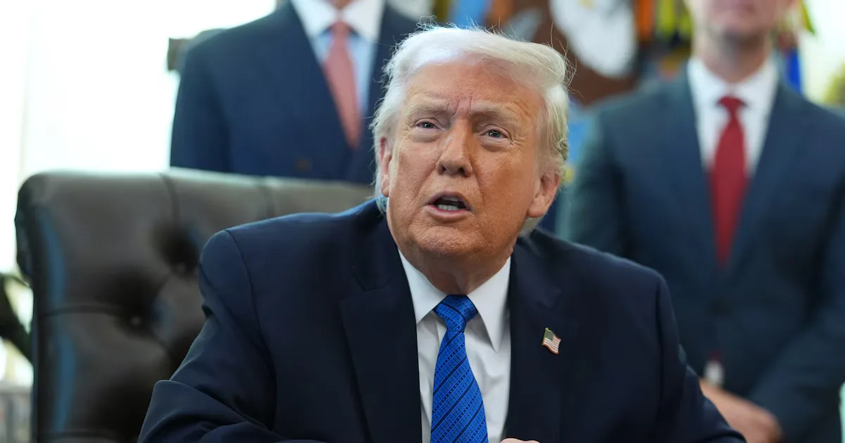 Donald Trump durante una conferencia en la Casa Blanca sobre Cuba y Venezuela.