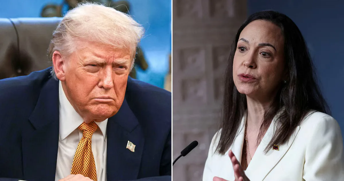"Donald Trump se reúne con María Corina Machado para discutir la situación en Venezuela."