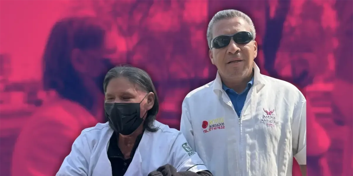 Dos invidentes hallaron la confianza y el cariño tras experiencias difíciles en sus vidas.
