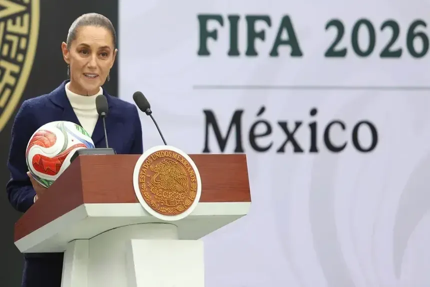 Claudia Sheinbaum entrega entradas a menciones femeninas en el fútbol.
