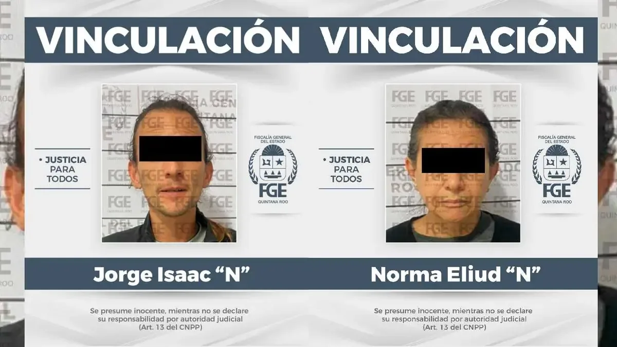 Dos personas enfrentan cargos por violencia vicaria y retención de una niña en Quintana Roo.