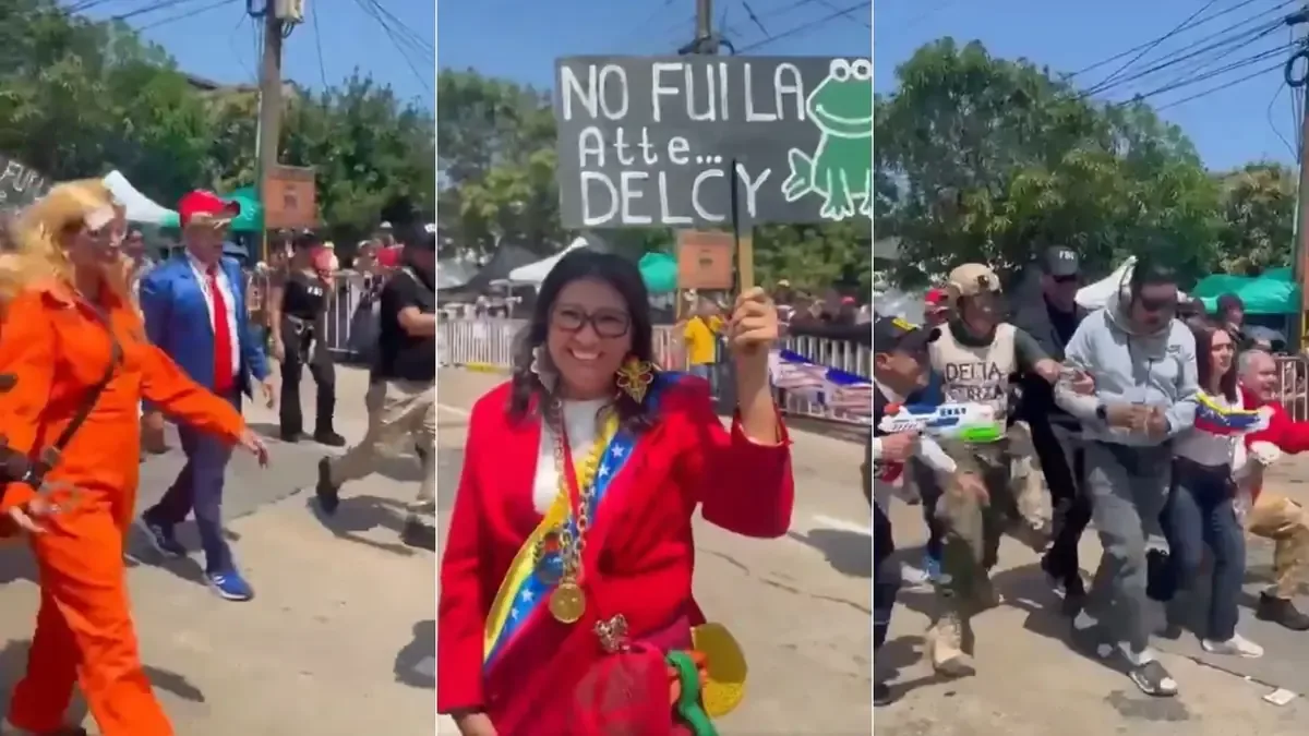 Durante el carnaval, se recreó la captura de Nicolás Maduro, destacando la sátira política en Colombia.