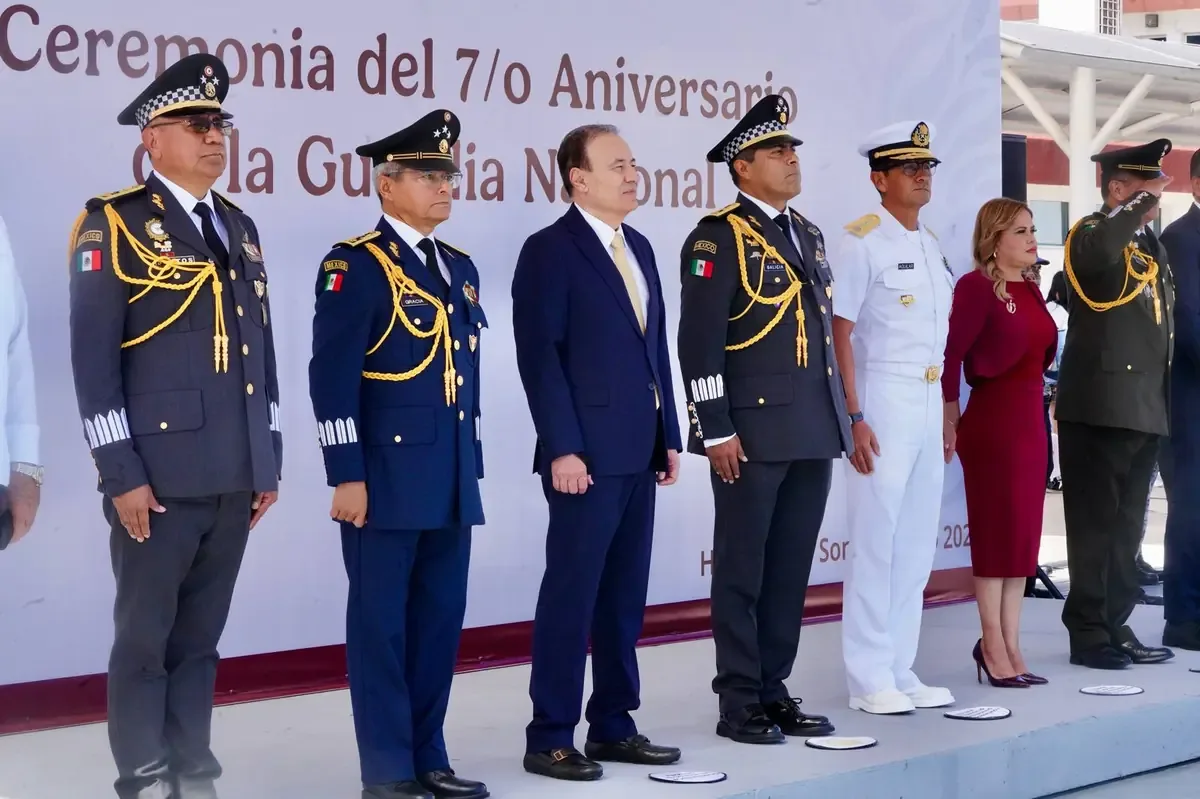 El gobernador de Sonora destaca la evolución de la seguridad en la entidad gracias a la Guardia Nacional.