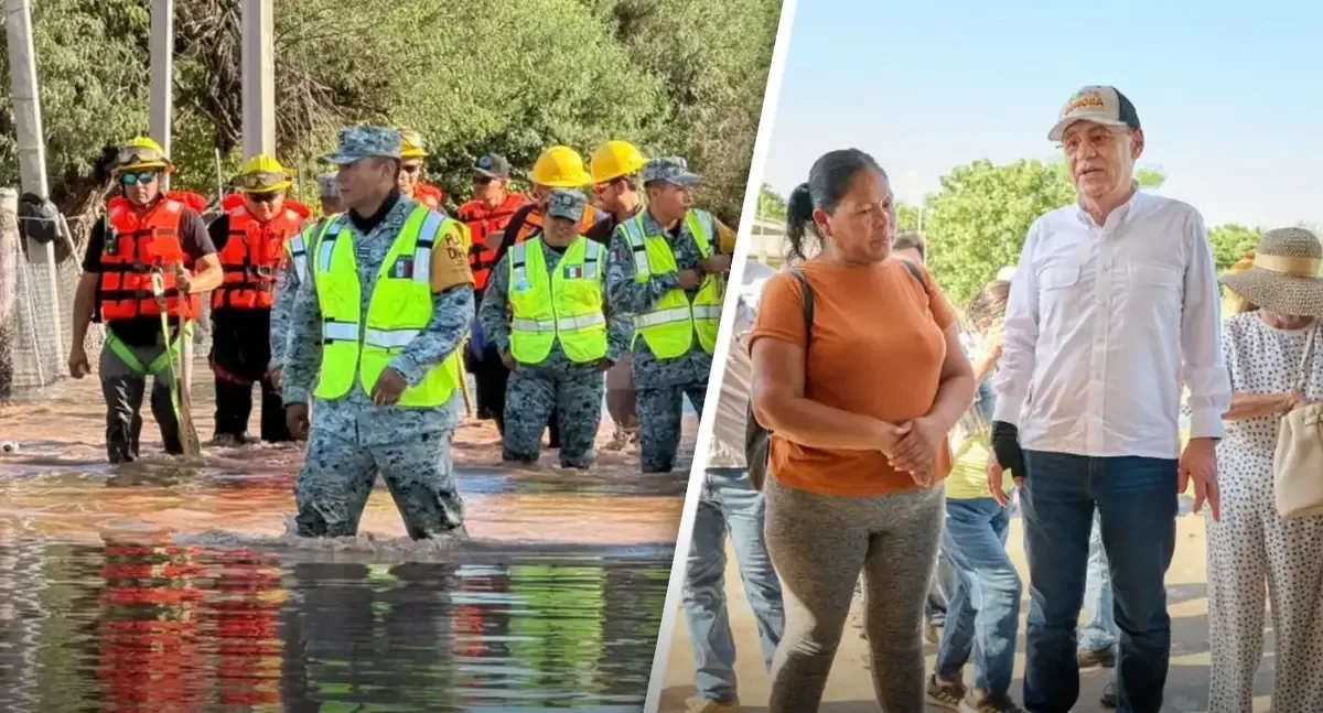 El gobernador Alfonso Durazo ofrece prioridad al apoyo de damnificados por el huracán Polo en Sonora.