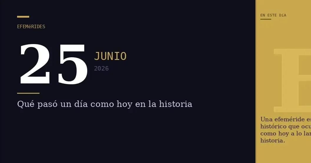 Revive los momentos históricos y culturales que marcan esta fecha.