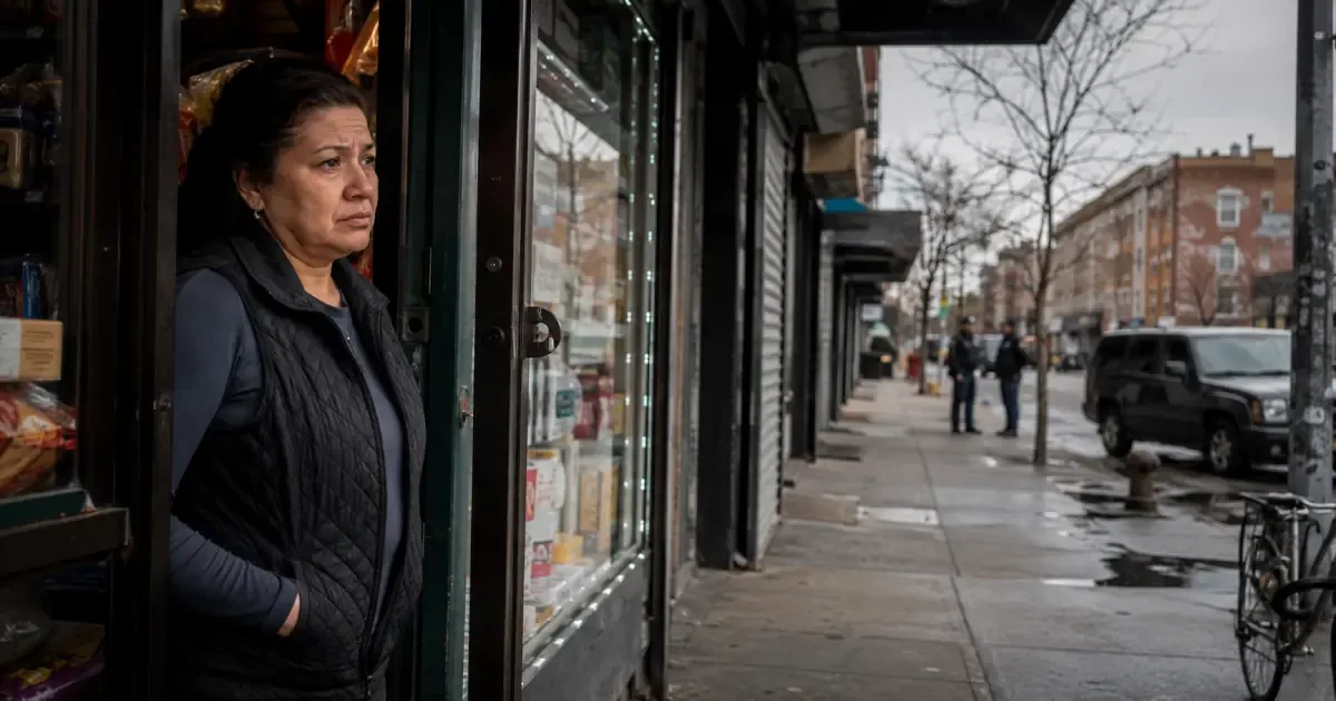 La presencia de ICE y el aumento de costos afectan gravemente a los pequeños comercios en Brooklyn.