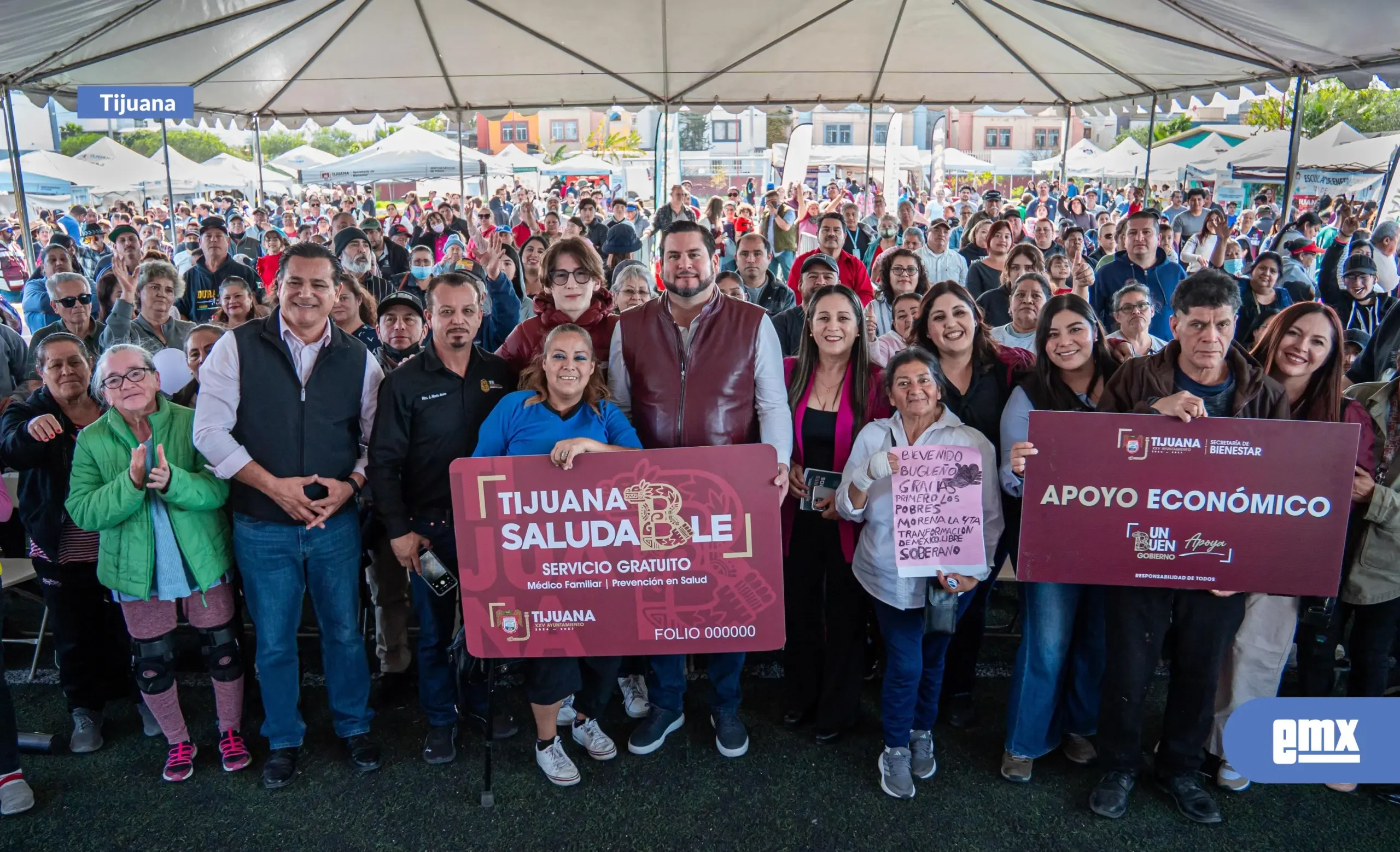 El alcalde Ismael Burgueño durante la Jornada del Pueblo en Tijuana.
