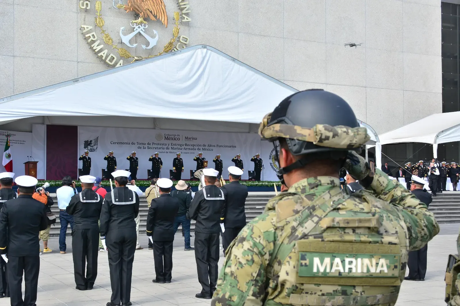 El Almirante Raymundo Morales presenta cambios estratégicos en la Secretaría de Marina.