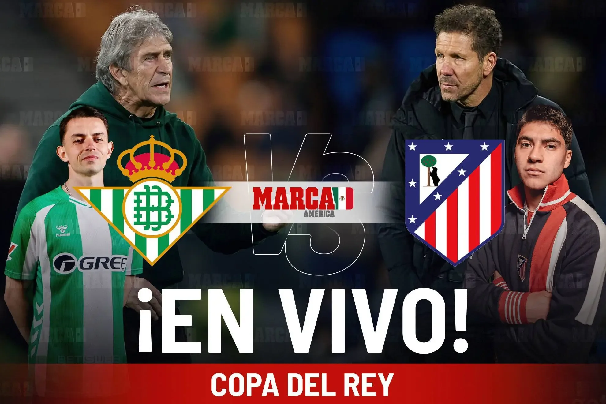 El Atlético de Madrid y el Real Betis se preparan para el duelo en La Cartuja.
