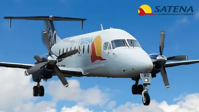 El avión de Satena que se estrelló en la zona rural de La Playa de Belén.