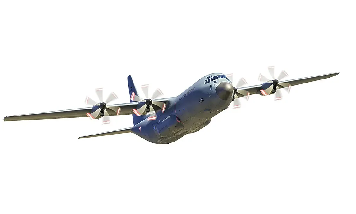El C-130J-30 Super Hercules, nuevo avión de transporte de la Fuerza Aérea Mexicana.