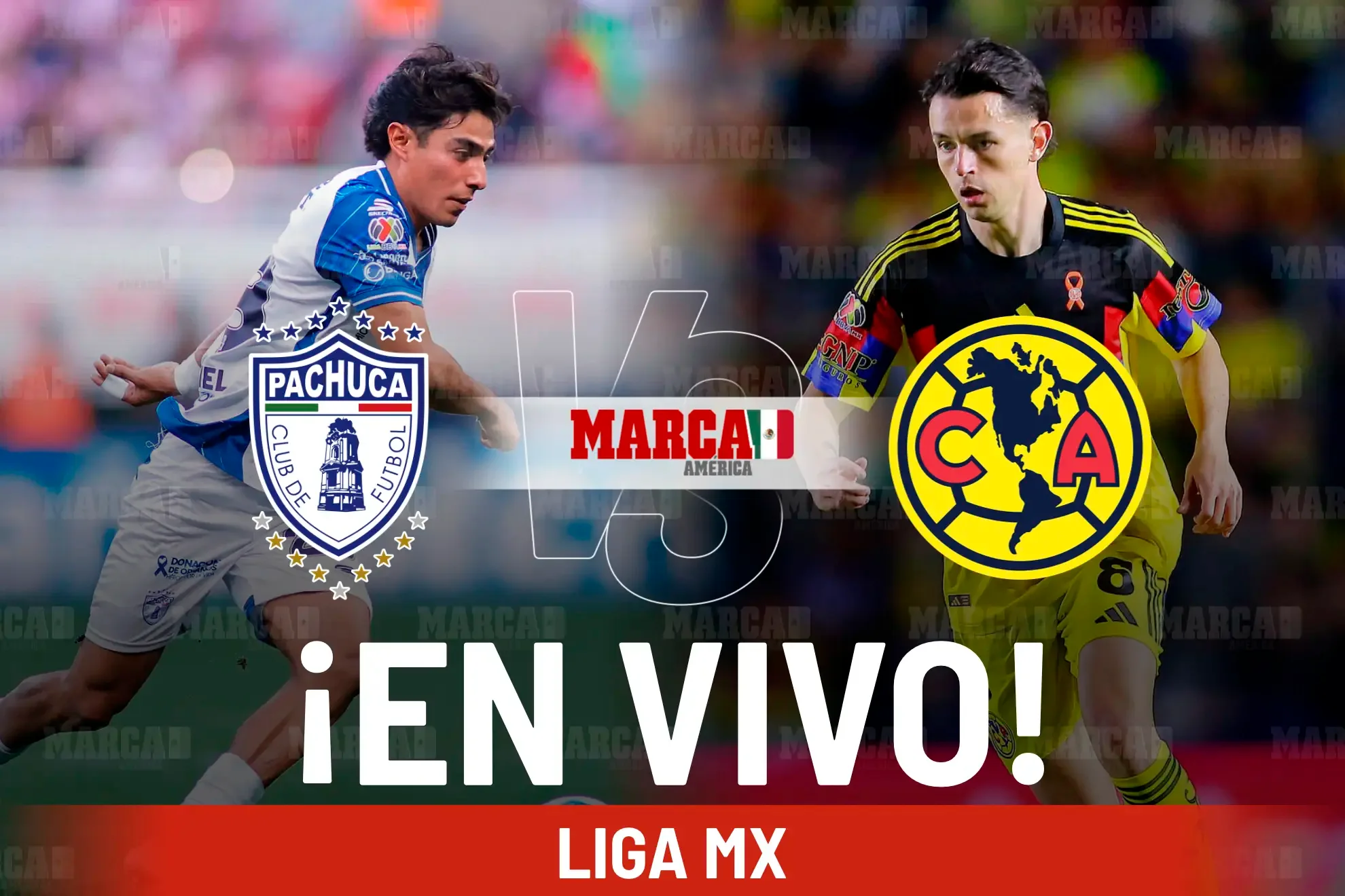 El Club América visita a Pachuca en un duelo esencial por la Liga MX.