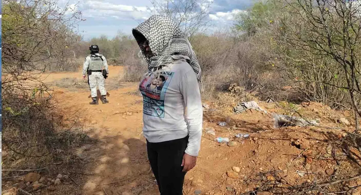 El colectivo Buscadoras de Sonora localizó restos durante una búsqueda en la zona rural.