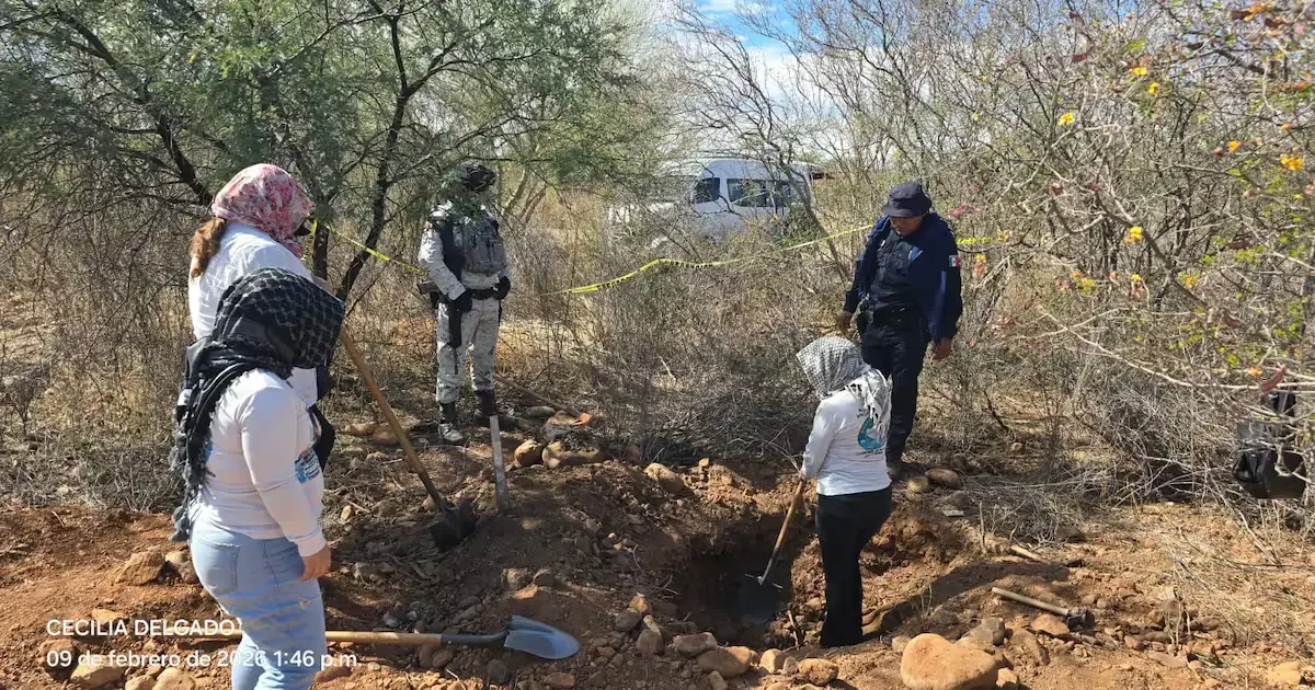El colectivo Buscadoras Por La Paz informa sobre hallazgo significativo en una jornada de búsqueda.