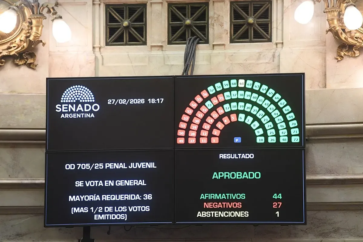 El Congreso argentino determina una rebaja de la edad de imputabilidad a 14 años en medio de protestas sociales.