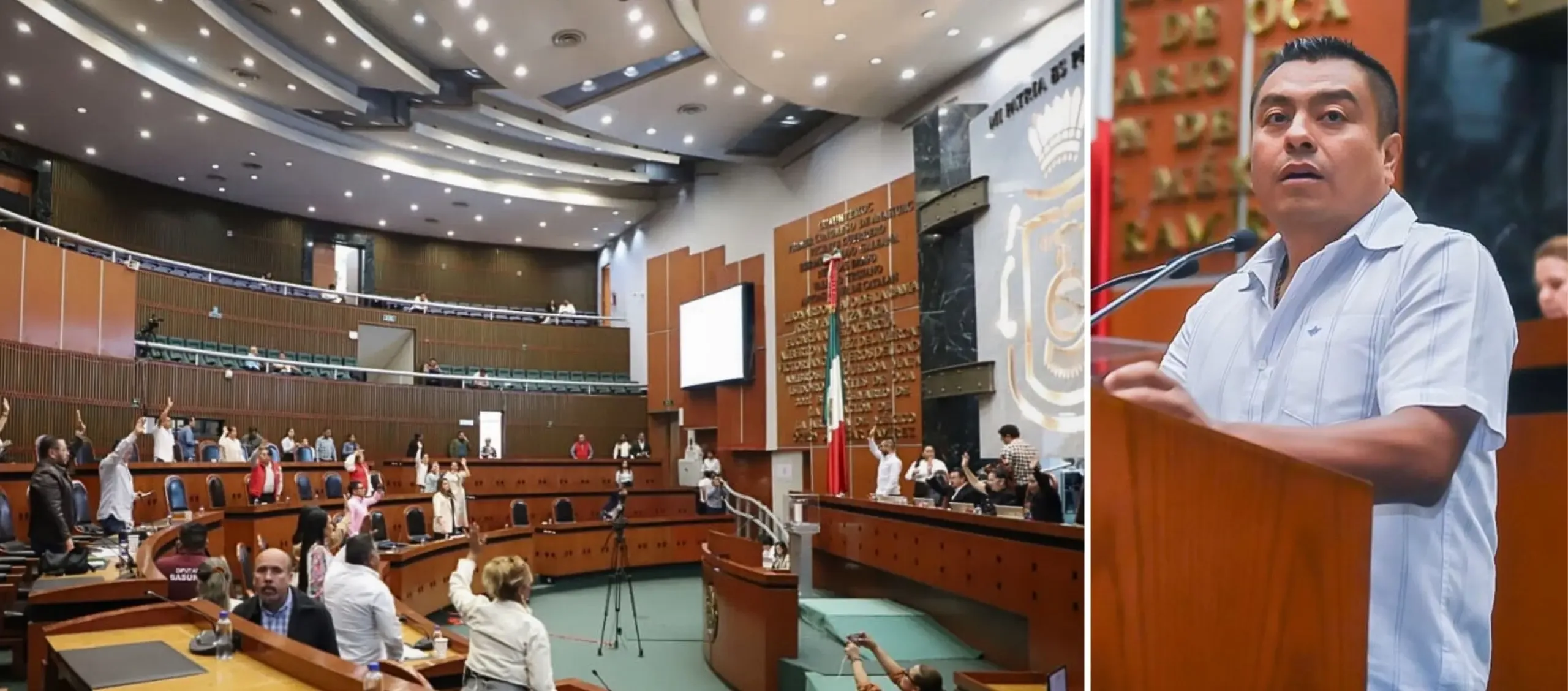 El Congreso de Guerrero durante la aprobación de la reforma sobre cableado.