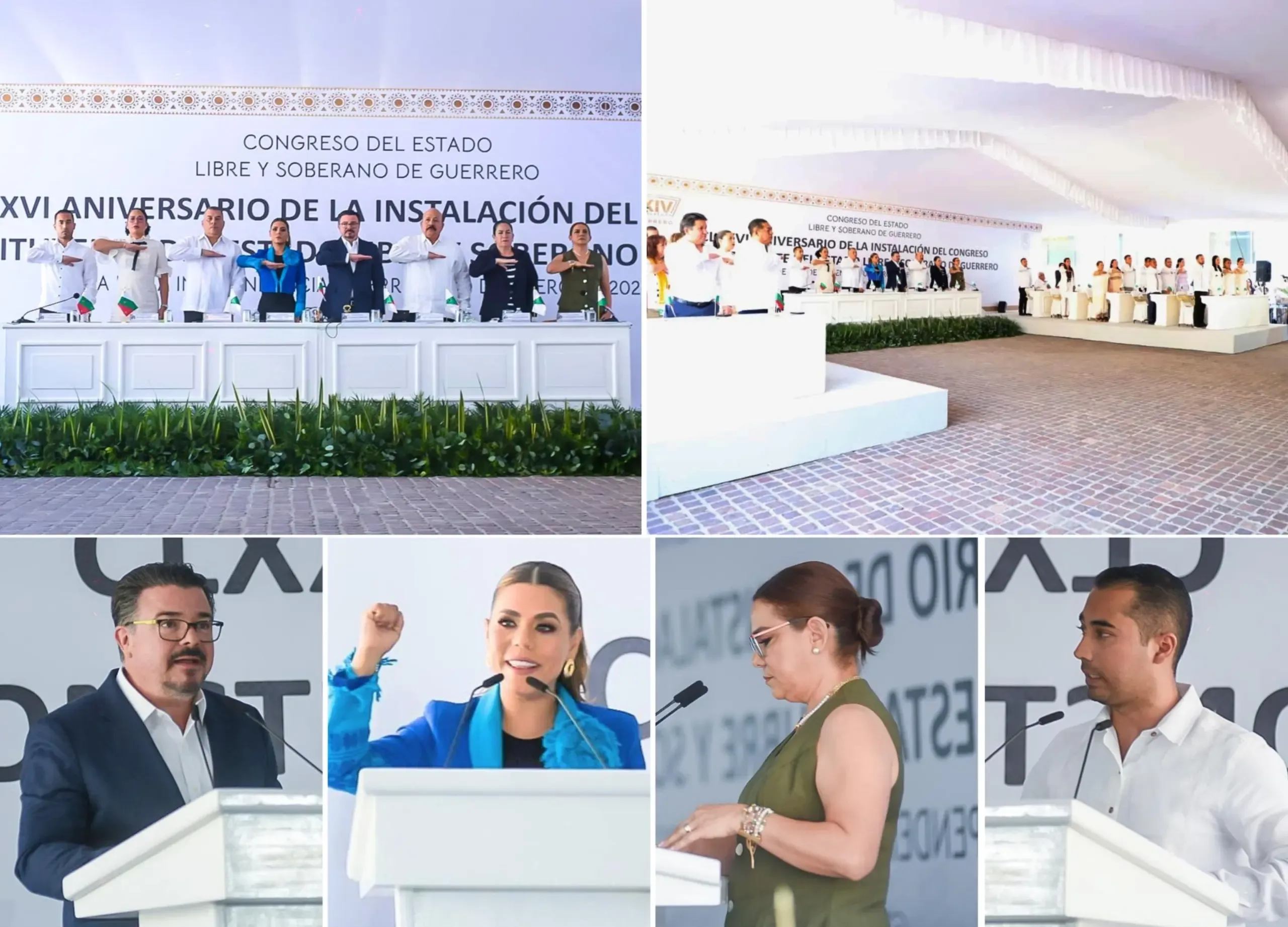 El diputado Alejandro Carabias Icaza durante la conmemoración en Chilpancingo.
