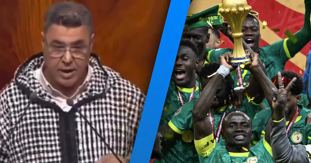 "El diputado Mohamed Simou durante su polémica declaración en el parlamento."