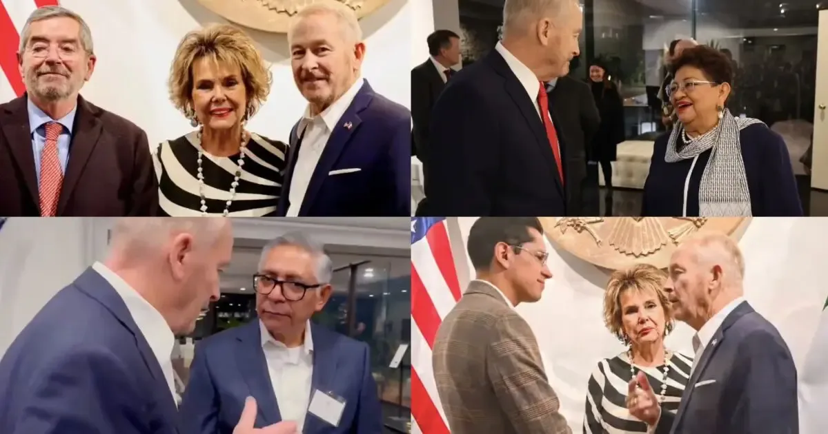 El embajador Ronald Johnson destaca la colaboración con funcionarios mexicanos en la Embajada.