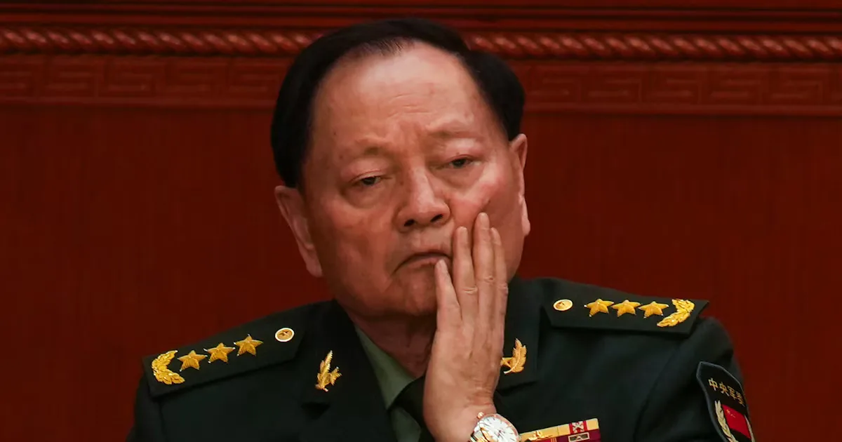 El general Zhang Youxia durante una ceremonia oficial en Beijing.