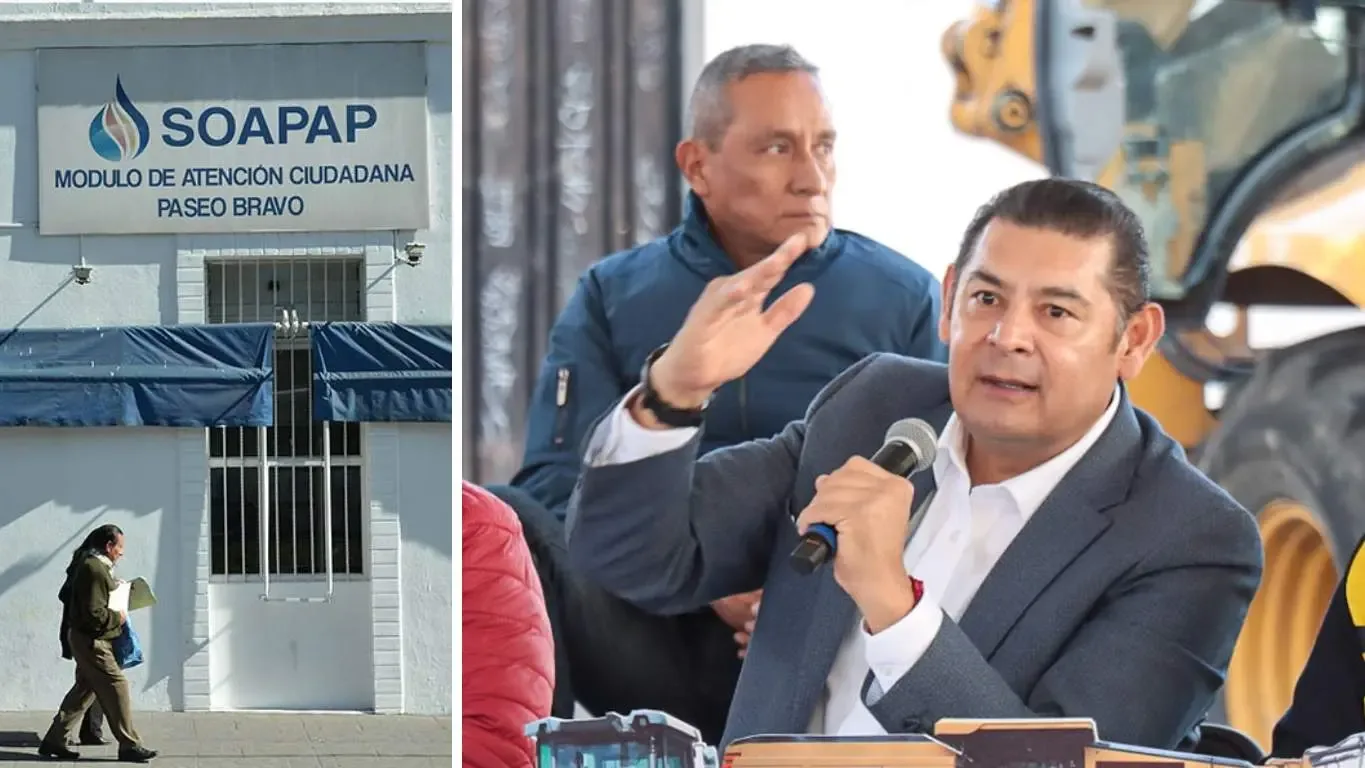 "El gobernador Alejandro Armenta Mier durante la conferencia de prensa sobre la auditoría."