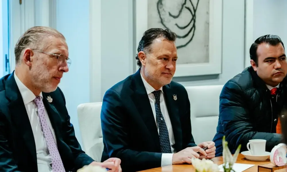 El gobernador Mauricio Kuri durante la Feria Internacional de Turismo 2026 en Madrid.