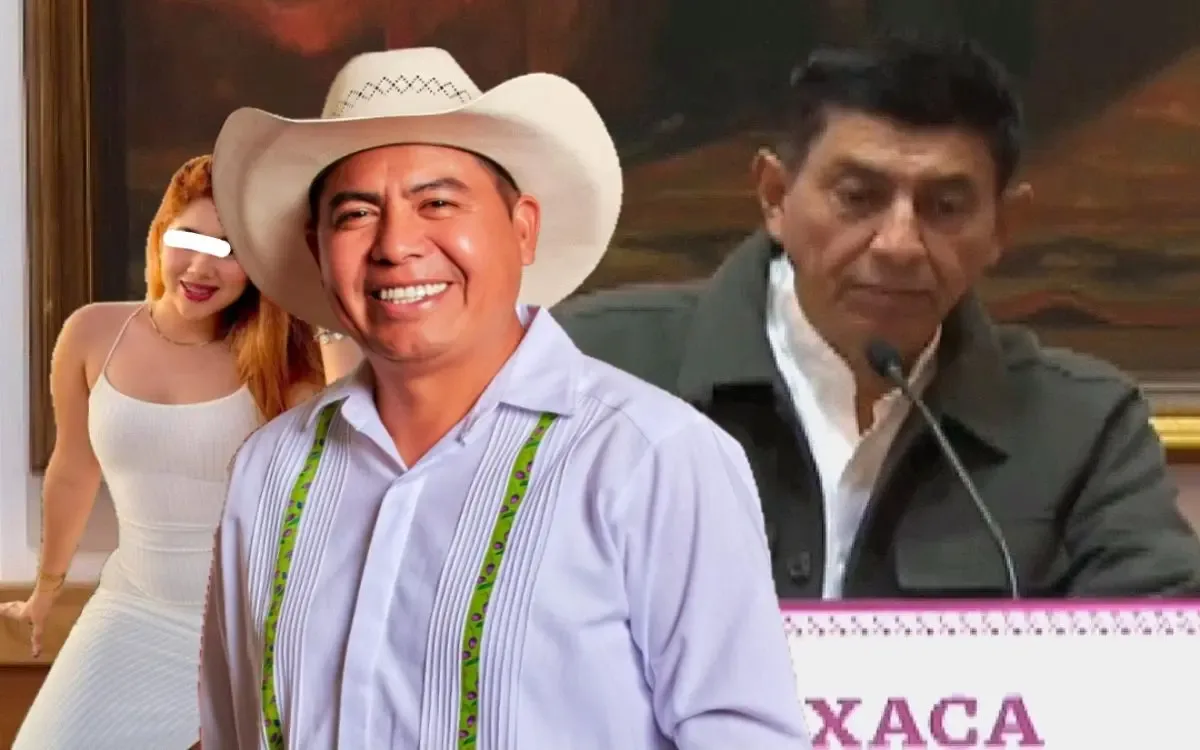 El gobernador Salomón Jara durante la conferencia solicitando la investigación.