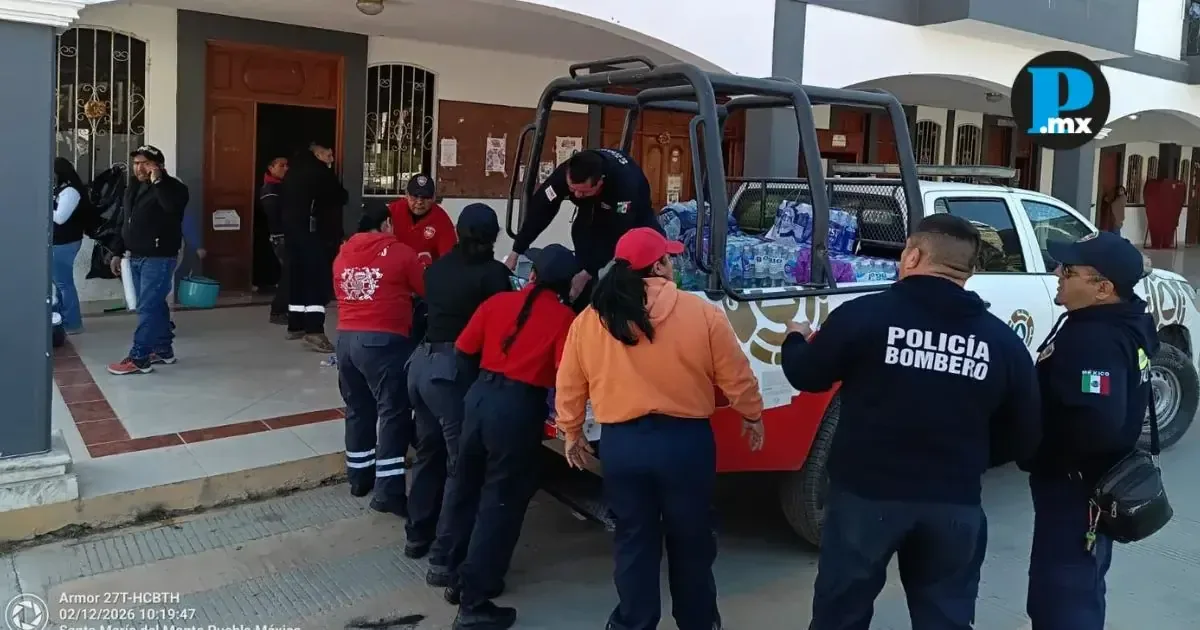 El Gobierno de Tehuacán envía ayuda a comunidades afectadas por el fuego.