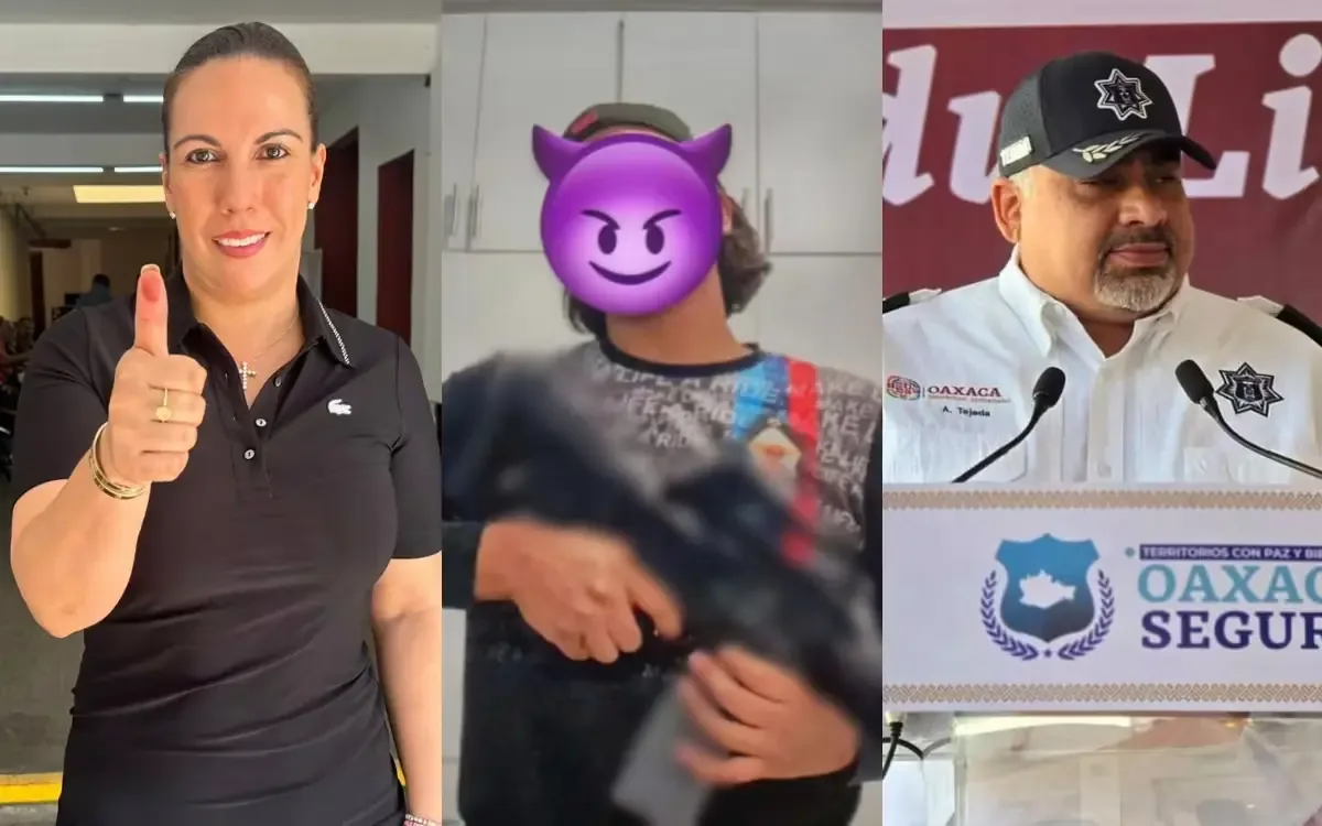 El hijo de la secretaria del Bienestar de Oaxaca comparte fotos con armas y vehículos de lujo en redes sociales.