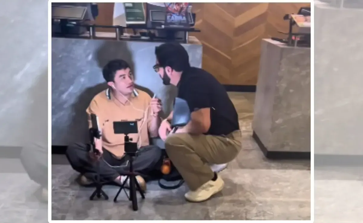 El influencer y el reportero protagonizaron un altercado antes del evento Ring Royale en Monterrey.