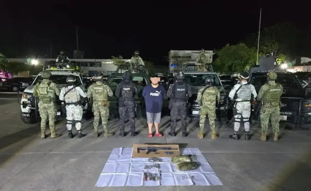 El líder criminal "El Balú" fue detenido en una operación policial en Villahermosa.