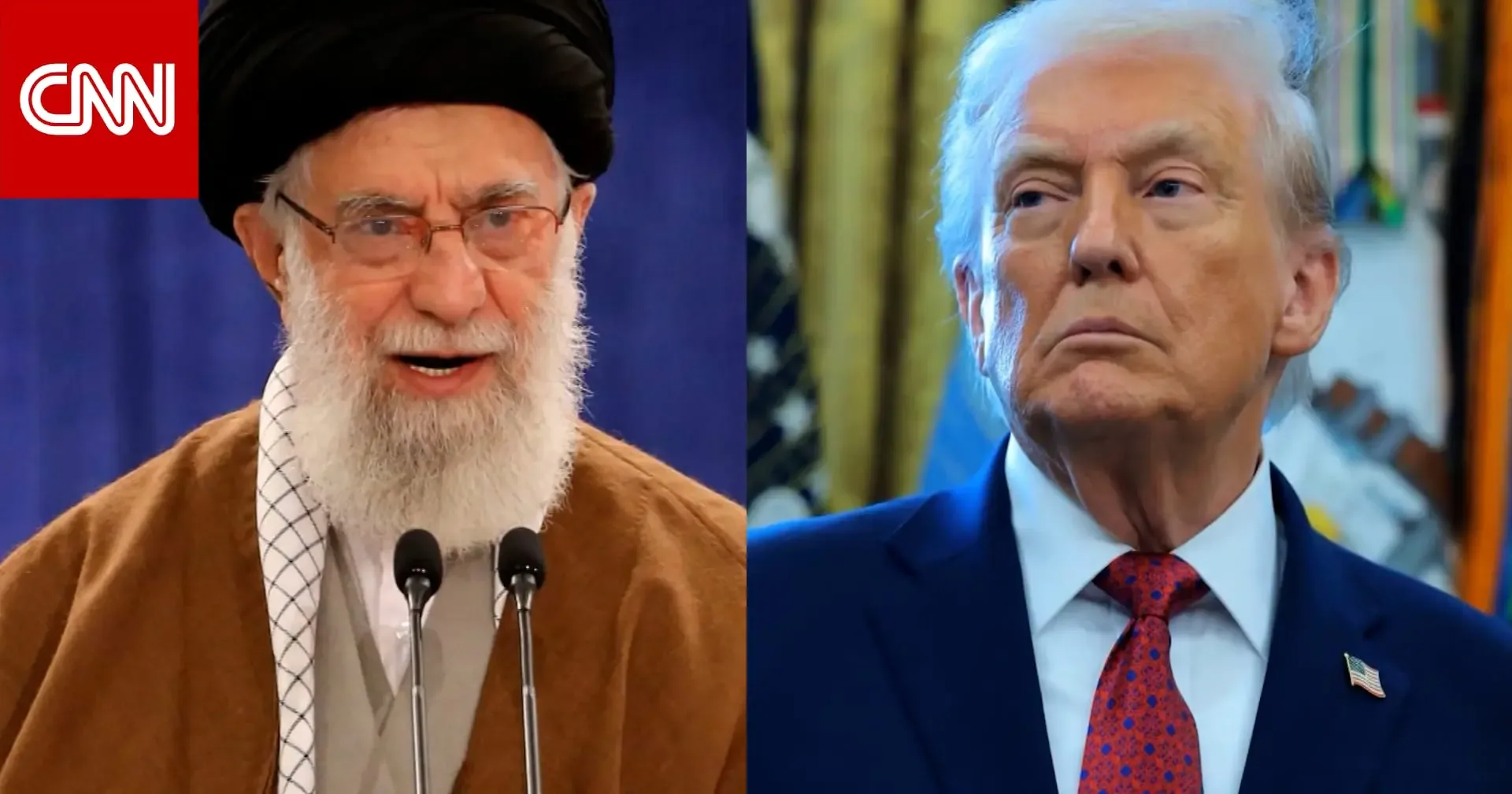"El líder supremo de Irán, Ali Khamenei, durante un discurso sobre las protestas."