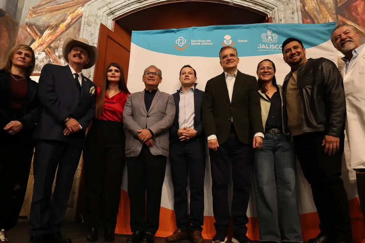 El módulo de vacunación contra el sarampión inaugurado en el Congreso de Jalisco.