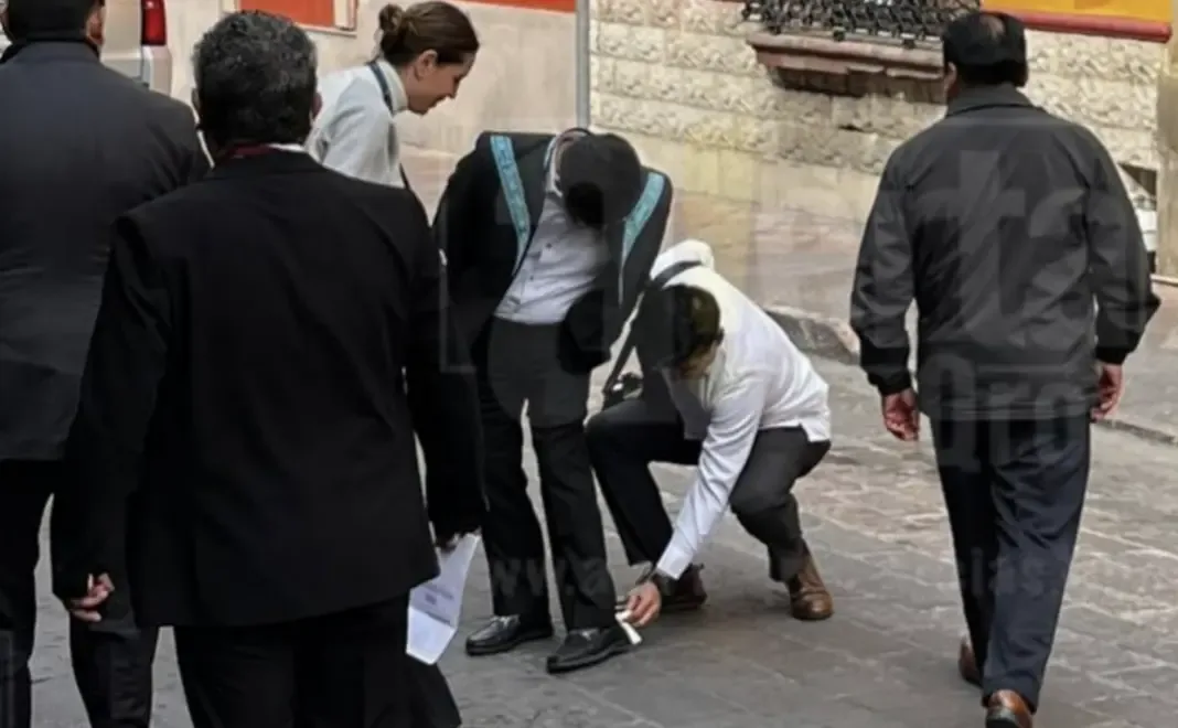 El ministro Hugo Aguilar Ortiz durante el acto conmemorativo en Querétaro.