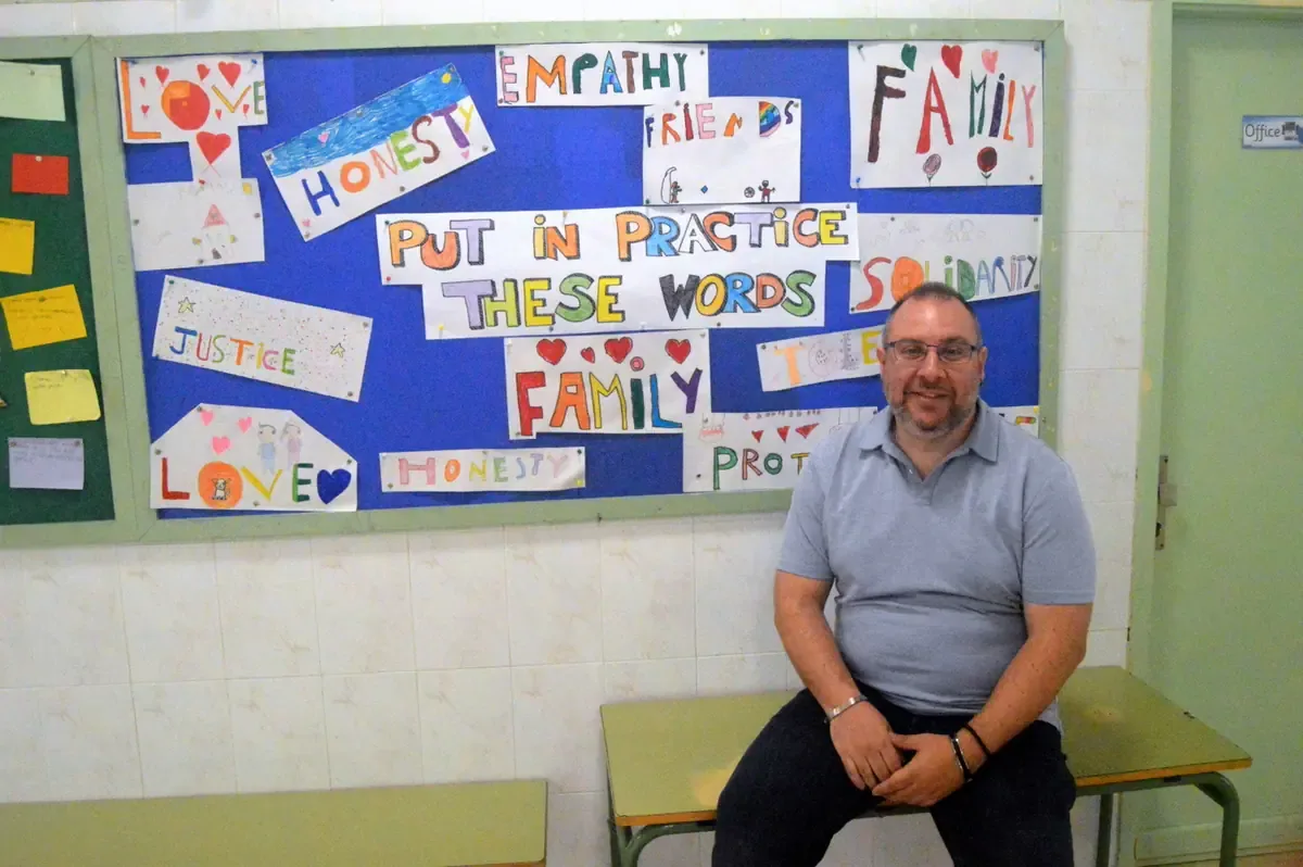El nuevo director busca mejorar la calidad educativa en una zona rural de Telde.