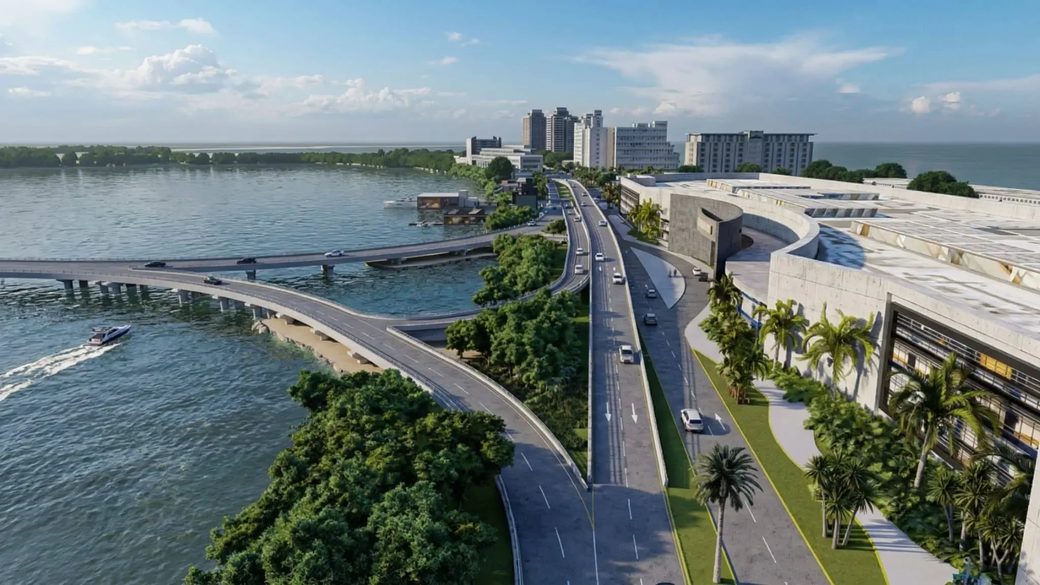 El nuevo distribuidor vial mejorará la conexión en Cancún, facilitando el tráfico.