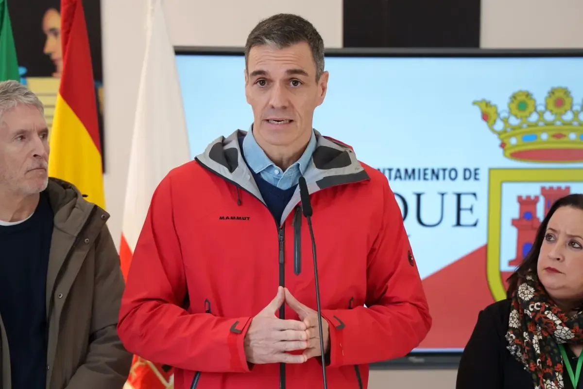 El presidente del Gobierno evalúa daños en Granada y Jaén tras las lluvias intensas.