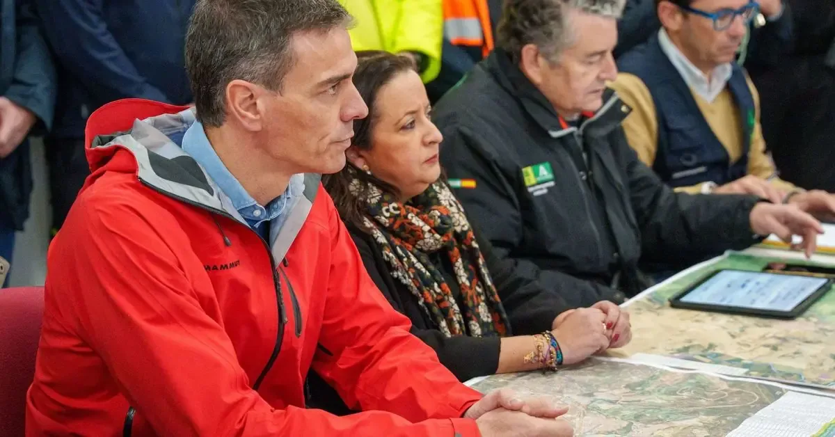 El presidente del Gobierno se comprometió a ayudar a las zonas afectadas por la borrasca Leonardo en Andalucía.