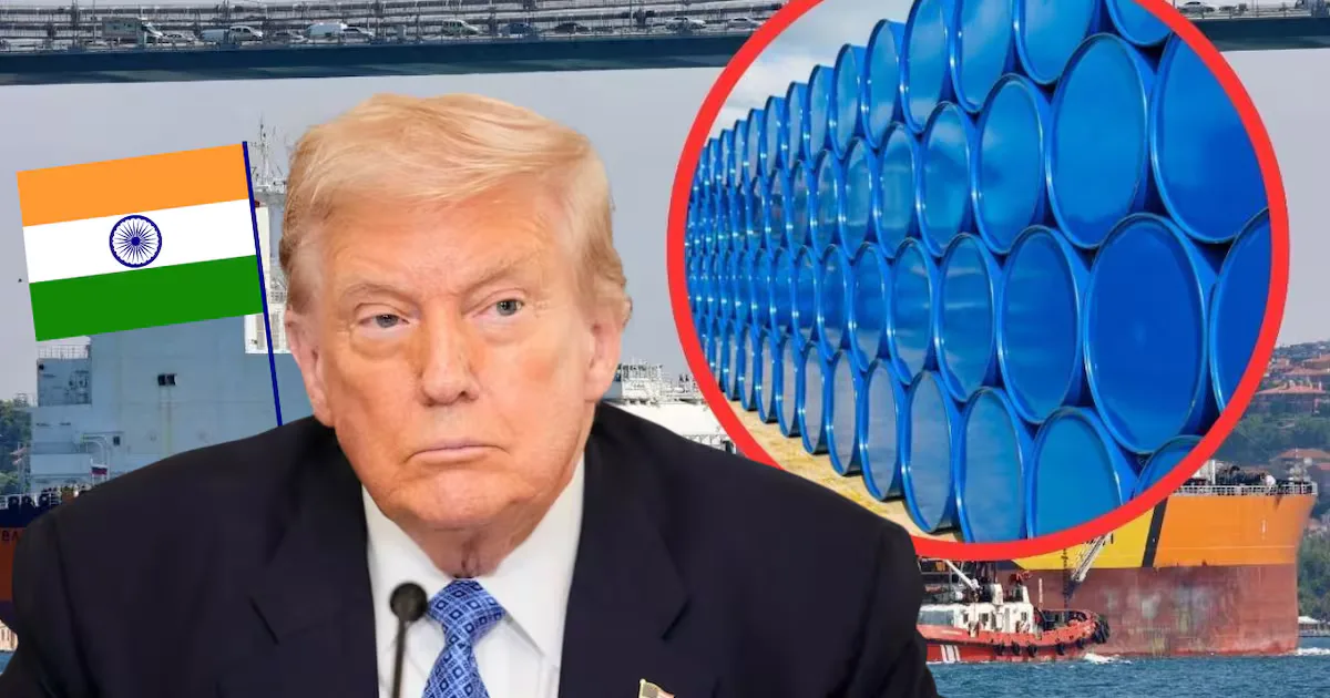 El presidente Donald Trump anuncia el acuerdo energético con India.