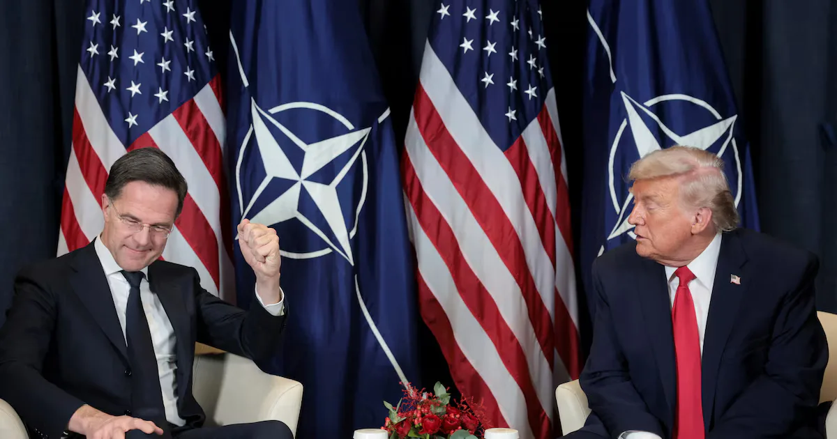 El presidente Donald Trump discute el acuerdo con la OTAN sobre Groenlandia.