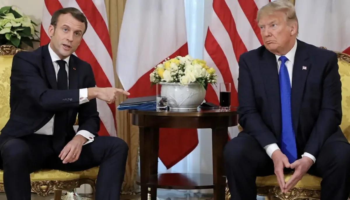 El presidente francés responde a las críticas de Trump sobre la falta de cooperación en el conflicto.