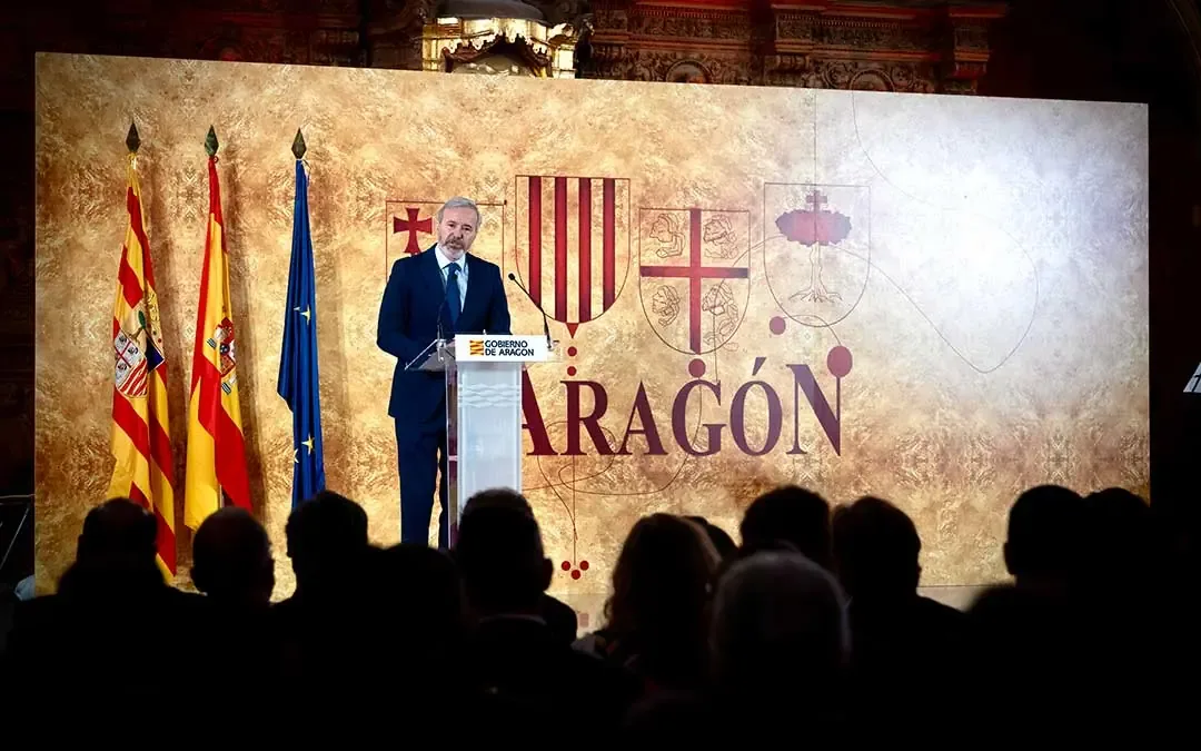 El presidente reclama más inversiones y apoyo al desarrollo en Teruel.