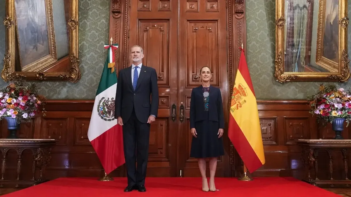 Felipe VI y Claudia Sheinbaum se reunieron en Palacio Nacional para dialogar sobre relaciones bilaterales y los pueblos originarios de México.